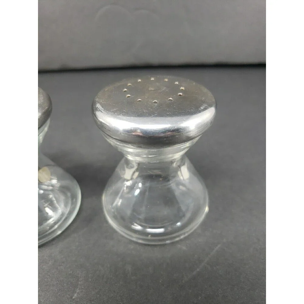 STAR TREK Style Hourglass Salt & Pepper Shakers Made in USA VTG MCM See Photos